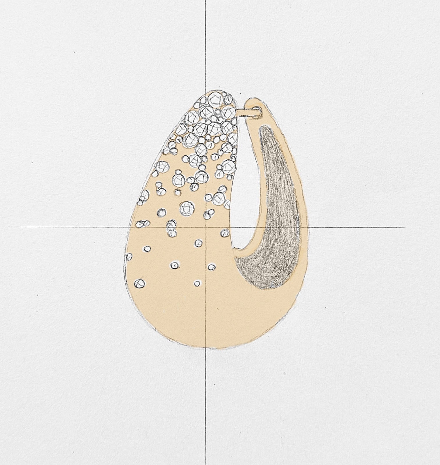 Asymmetric Scattered Dome Hoops