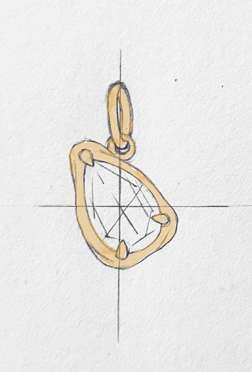 Pear Necklace Pendant