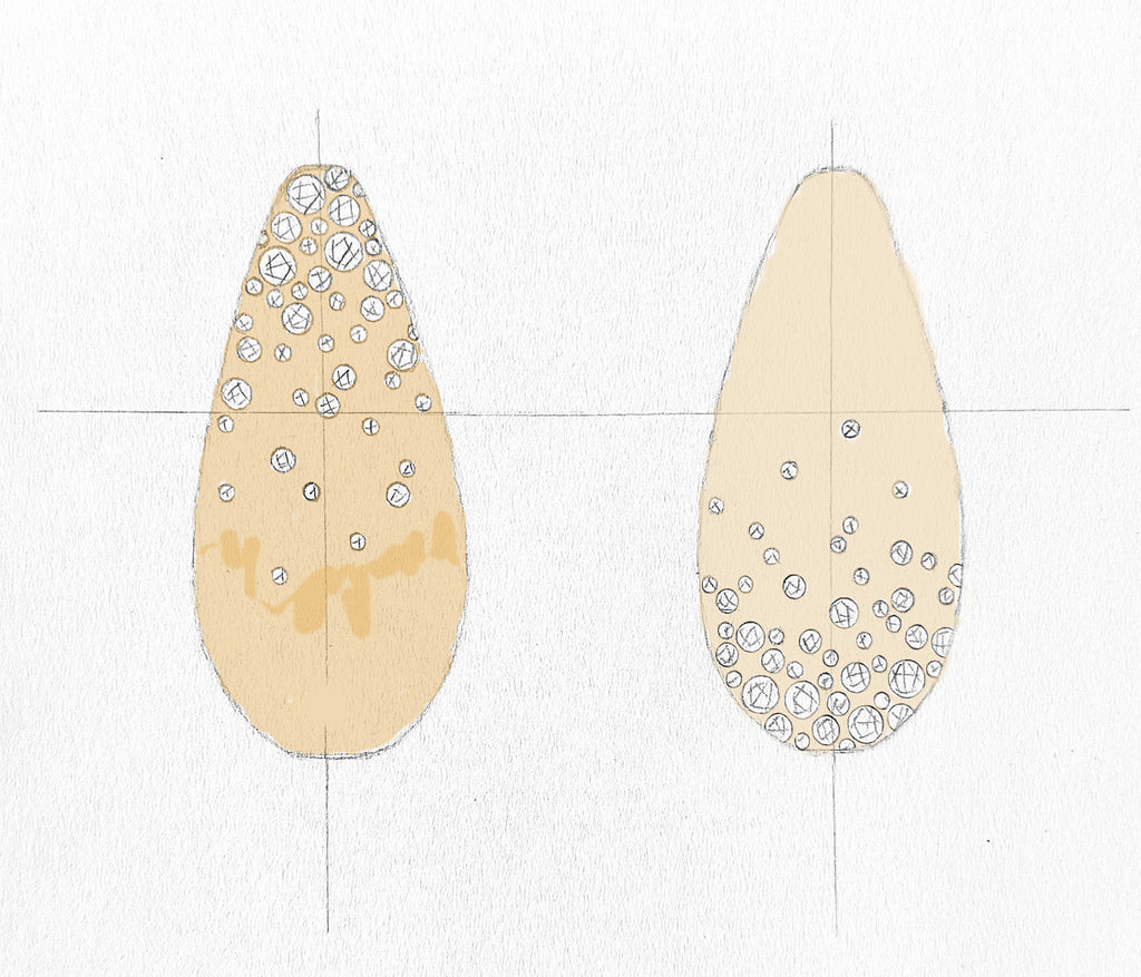 Asymmetric Scattered Dome Hoops