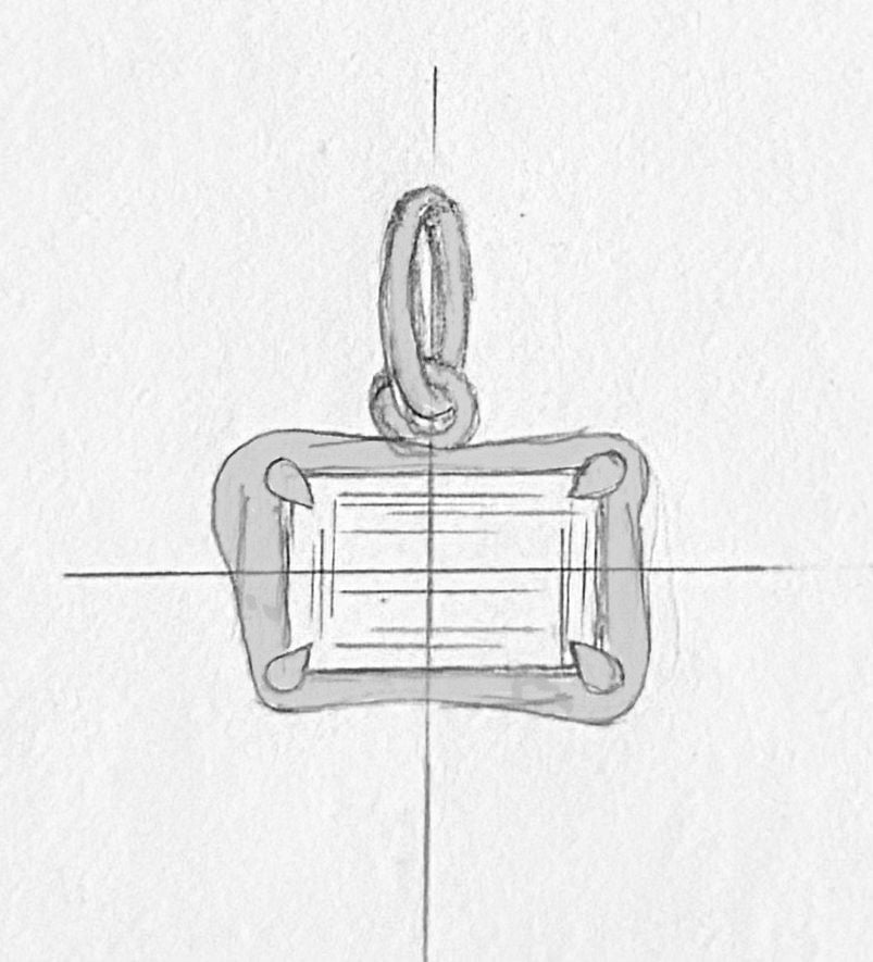 Emerald Earring Charm