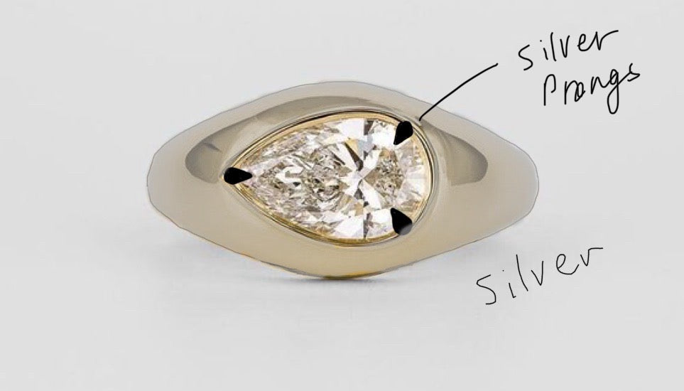 Pear Dome Ring