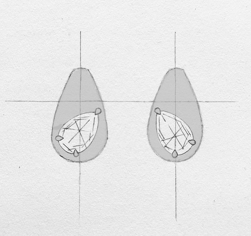 Pear Dome Small Hoops