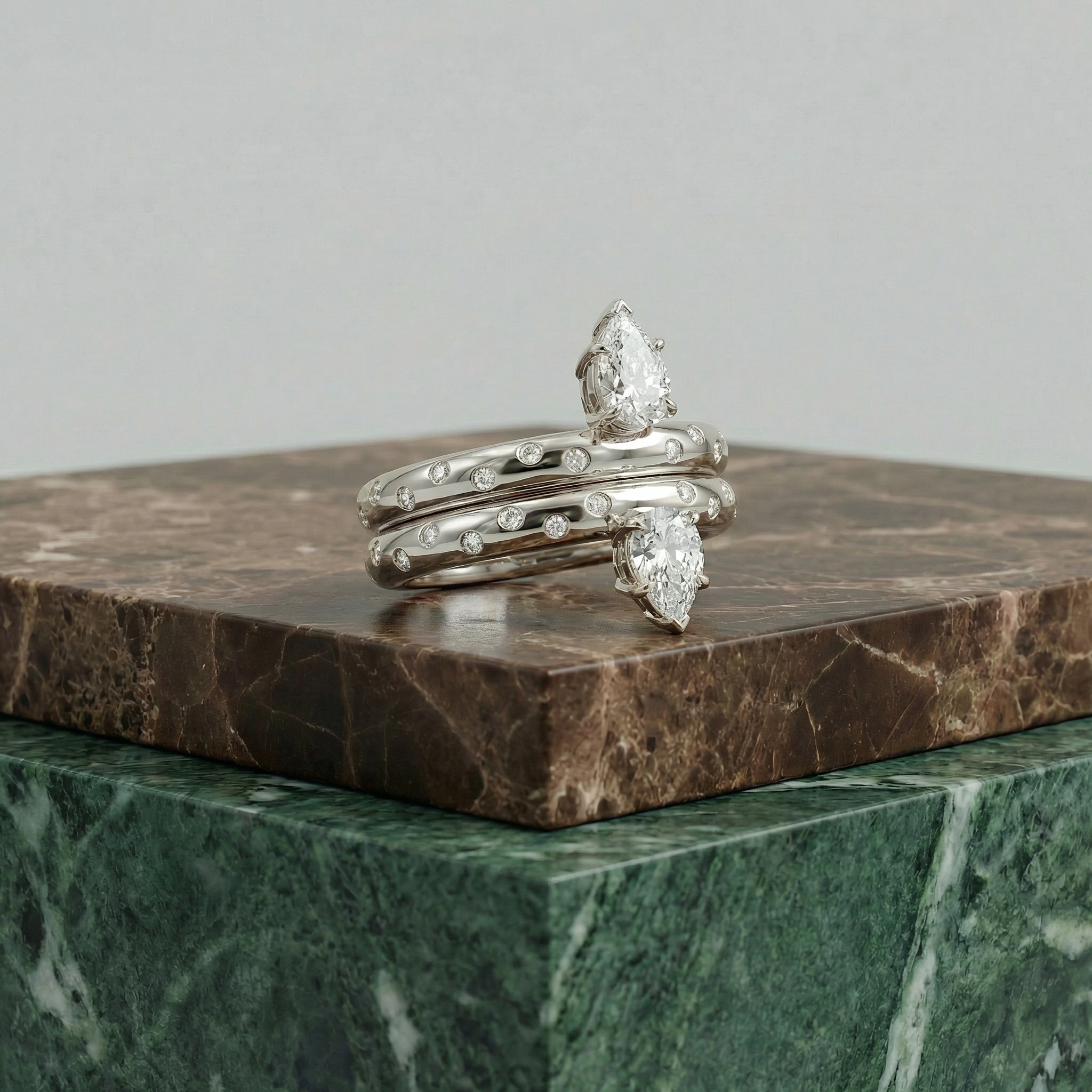 The Twin Flame Ring - Polka Dot Edition