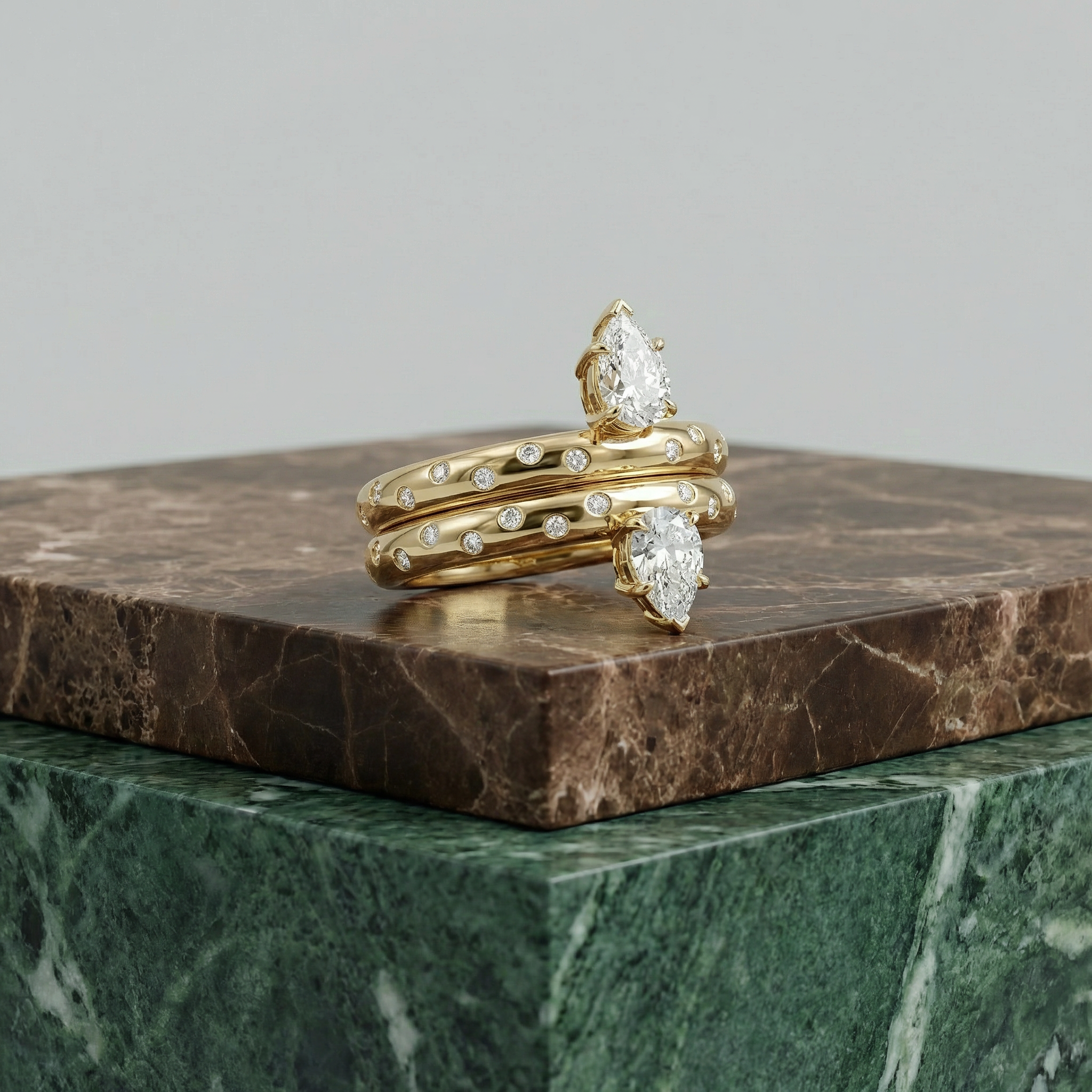 The Twin Flame Ring - Polka Dot Edition