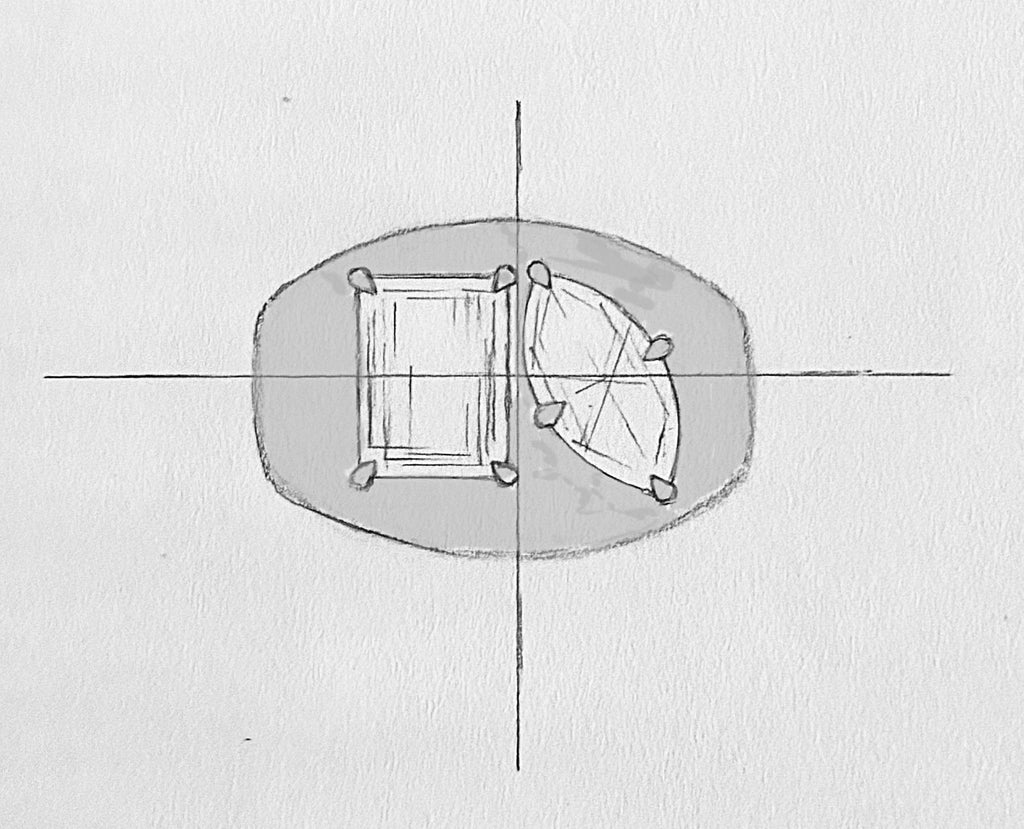 Toi et Moi Dome Ring